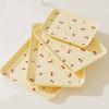 Stackable Plastic Dessert Tray Lightweight Fruit Tray Nordic Style Serving Tray  Food Serving