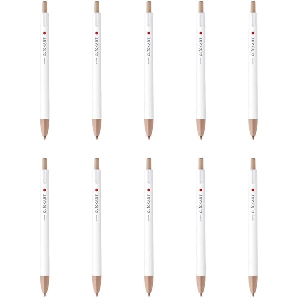 Zebra Water-based Pen Clickart Cocoa 10pcs B-WYSS22-CE