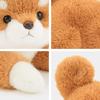 Rowaica Corgi Plüschtier Körperkissen, Hunde-Merchandise, Kissen, Geschenk, Flauschig (Dunkelbraun)