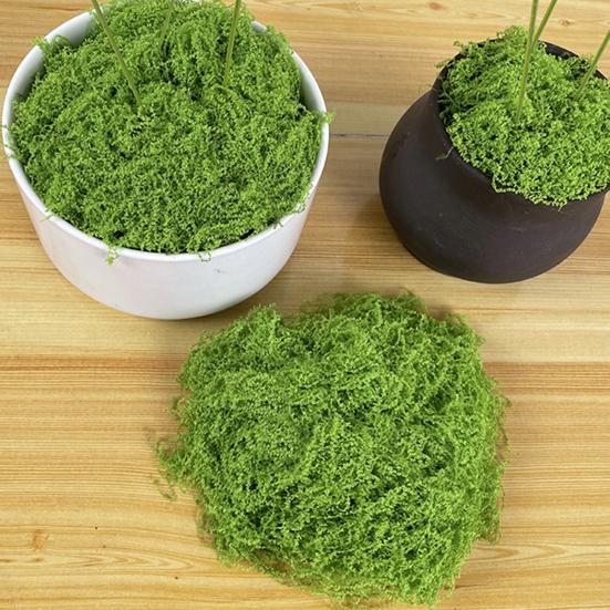 30/100G Artificial Green Moss DIY Crafts Indoor Plants Fairy Gardens Table Centerpieces Fish Tanks Microlandscape Decorative Fake Moss