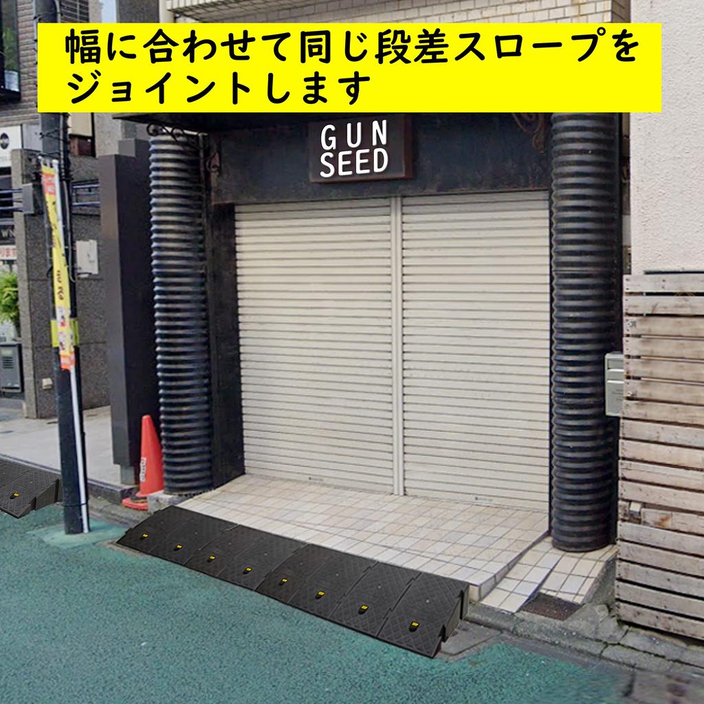 GUNSEED Step Ramp, 15-22cm Height, Solid Plastic Step Plate, Horizontally Connectable, Parking Lot, Car, Bicycle, Motorcycle Ramp (Height: 19cm)