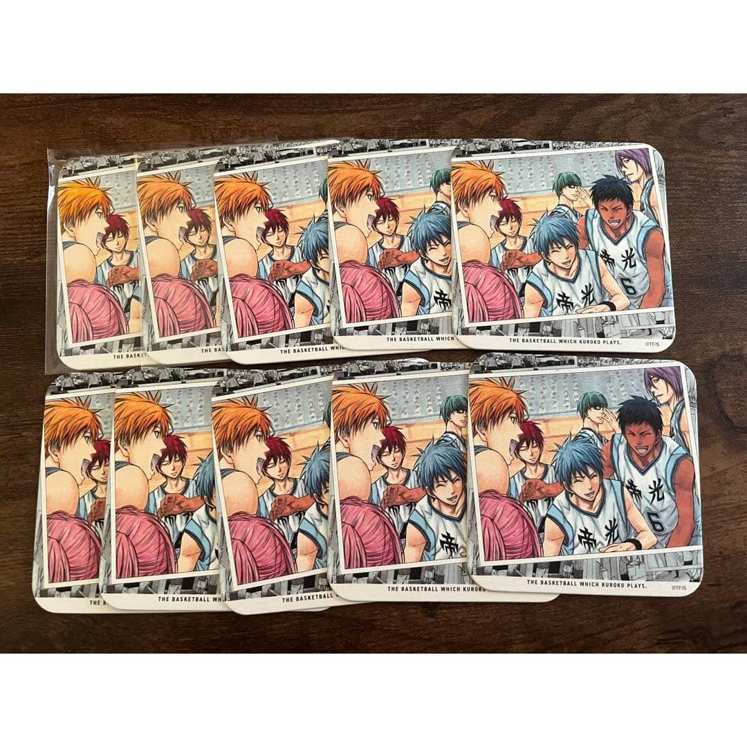 Kuroko s Basketball Miracle Generation Teiko Black Bus Exhibition Art Coaster Set of 10
