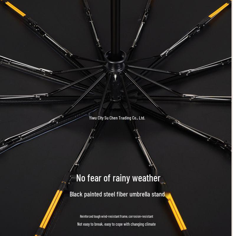 Q Fully Automatic Extra-Large Umbrella: Sun & Rain Dual Use, Reinforced Anti-UV Sunshade for Men & Women.