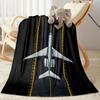 Airport Runway Design Flannel Blanket - Soft and Suitable for Sofas, Beds, Offices, Travel, All Seasons, and The Best Gift for The Holidays.