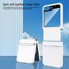 Matte Wrist Strap Hinge Full Protection Hard Case for Samsung Galaxy Z Flip 7 FE / 6 Folding Wristband Cover With Tempered Glass