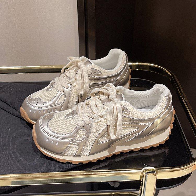 Niche Women's German Training Shoes Women's Summer New Platform Shoes Mesh Breathable Dad Sports Shoes Casual Shoes