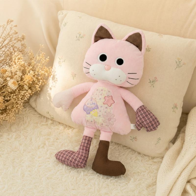 Cute Kitten Plush Pillow - Soothing Hug Doll & Sleeping Companion