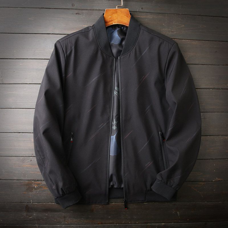 Simple and Easy to Wear, Export Men's Clothing Factory Surplus, Spring and Autumn Light Business Baseball Collar Jacket, Casual Outerwear for Men