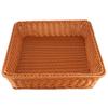 Household Desktop Rectangular Food Bread Fruits Storage Basket for Office RestaurantCoffee Color