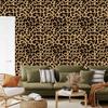 Animal Skin Wallpaper Gold, Ochre, Rust and Black 50x1000