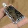 Natural Honey Dendrite Opal Gemstone Pendant 925 Sterling Silver For Women