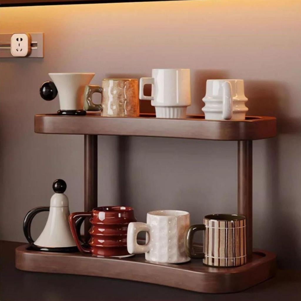 Kaffeebecher-Ständer Aufbewahrung Ausstellungsregal Thekenbecher-Tassenständer für Erwachsene Familie Küche Innenbereich Tischplatte Schlafsaal Kaffee Bar