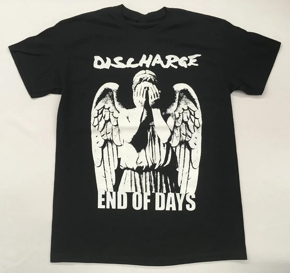Discharge Band - End of Days T Shirt Classic Black Unisex S-5XL HD733 Unisex T-Shirt S