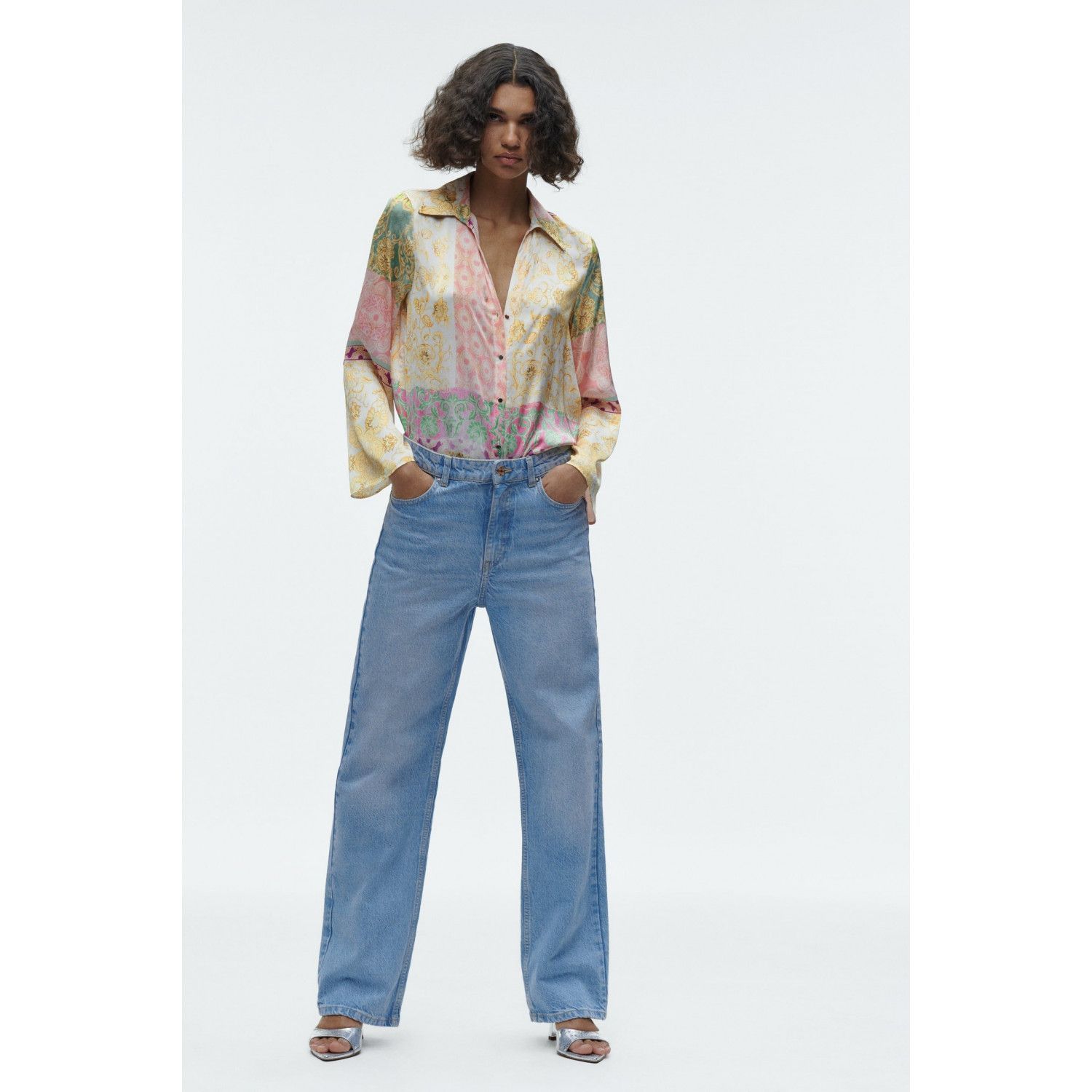 

PATCHWORK PRINT SHIRT