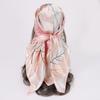 New 90 * CM Satin Square Scarf, Women's Headscarf, Scarf CO Contrasting Color Shawl Striped Simple Model