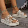 2025 New Arrival Summer New Women Fashion Platform Slippers Outdoor Casual Slip-on EVA Sandals Wear-resistant Beach Flip-flops