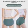 "Women's Seamless High Waist Pure Cotton Graphene Briefs - Hip Lifting & Simple Fashion Design"