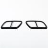 Black Stainless Steel Pipe Throat Exhaust Outputs Tail Frame Trim Cover For Volvo S60  S90 V90 2016- Spare Parts Parts-M