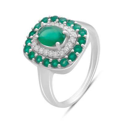 Zilveren ring met natuurlijke agaat 1.542ct, gewicht van het sieraad 3,48 gr (2196297)