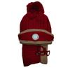 Fashionable Cycling Hat, Ear Protection Wool Hat, Mask Scarf, Knitted Warmth, with Breathing Valve, Three Piece Cap Set, Winter Cycling Equipment