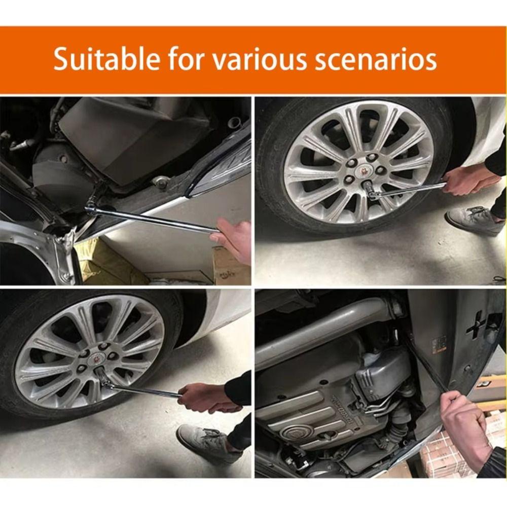 1/2 Inch Drive Breaker Bar Strong Force Lever Steering Handle Repair Tool Torque Wrench Hand Tool