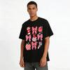 Heart Bow Campus Style Printed Top Sweet Versatile Daily T-Shirt Pure cotton T-shirt