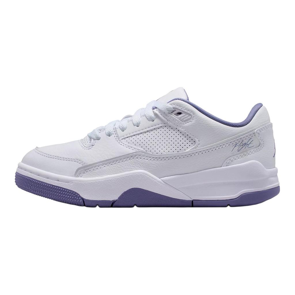 Air Jordan Flight Court GS White Dusty Amethyst Kids Sneakers HF3333-115