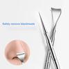 Blackhead Acne Remover Pimple Popper Tool Acne Needle Removing Hair Follicle Cleaning Whitehead Nose Face Blemish Extractor