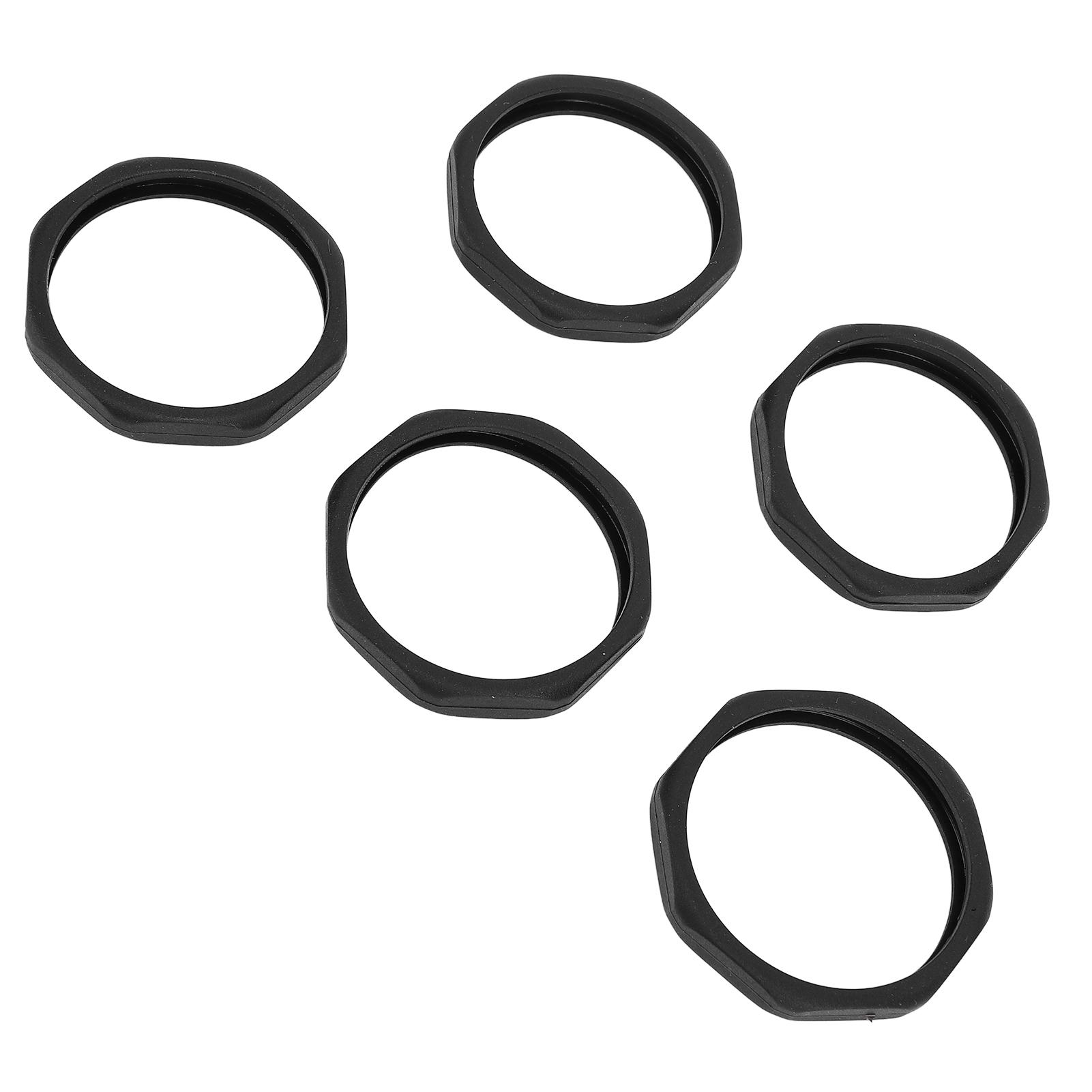 5 Bucăți Inel Anti-Rulare Microfon Silicon Rotund Inel Anti-Alunecare Microfon Set pentru Petreceri KTV Conferință