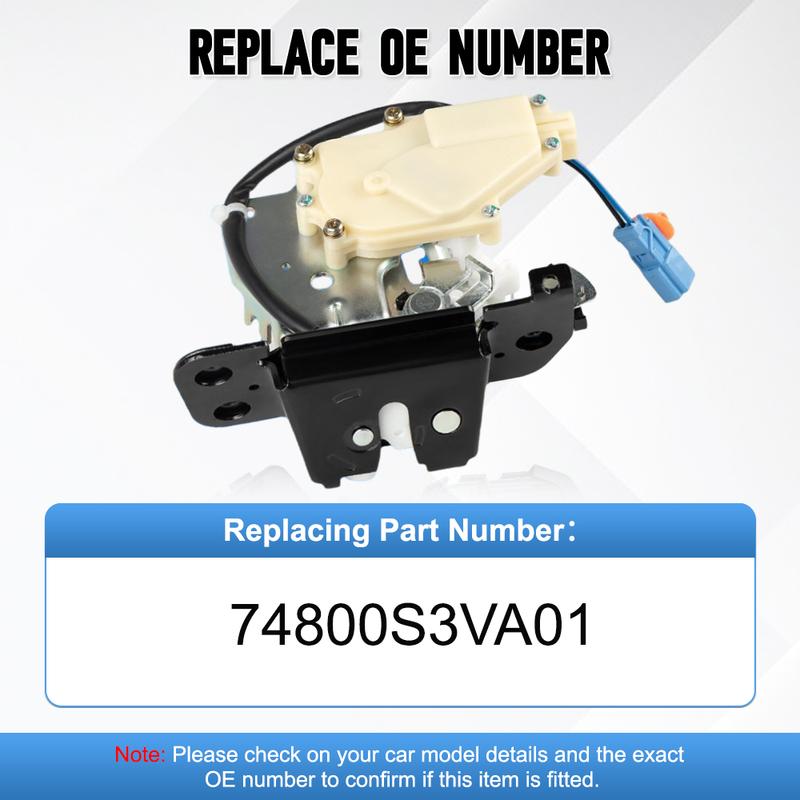 Car Tailgate Boot Trunk Door Lock Latch Actuator 2P for Honda Pilot 2003-2008 Acura MDX 2001-2006 74800S3VA01