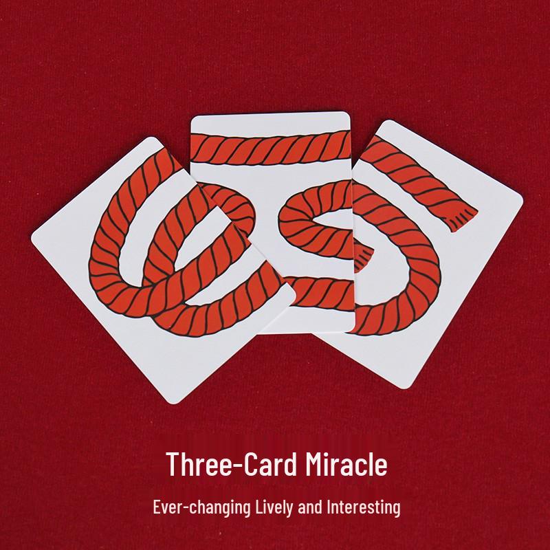 Three Rope Trick Card Magic Props