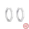 Orecchini a cerchio a cuore in argento sterling 925 100% scintillante lussuoso semplice moda momento perla donna gioielleria raffinata regalo per festival