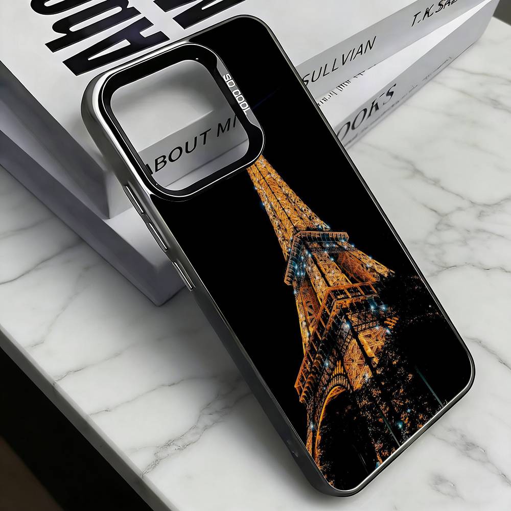 

The Eiffel Tower, France Phone Case For iPhone 17,16,15,14,13,12,11 Plus,Pro Max,XS,Colorful Silver Black Cover iPhone15pro
