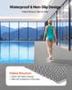 Drainage Mat, 90 X 300 Cm, PVC Non Slip Commercial Floor Mat, Wet Area Water Drain Splash Matting Hollow Doormat Roll, for Outdoor Indoor Restaurant