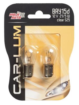 BAY15D BULB 12V 21/5W CLEAR - BIS 91-008