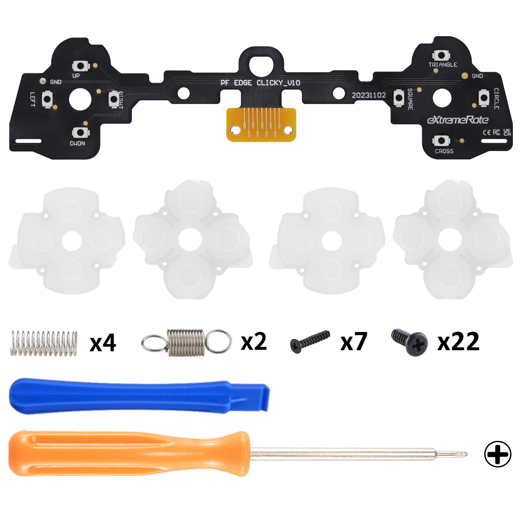 eXtremeRate Face Buttons Clicky Kit for ps5 Edge Controller, Custom Tactile Dpad Action Buttons Mouse Click Kit Other