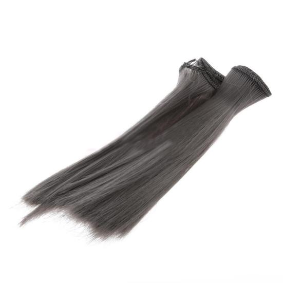 

15см DIY Красивый Высокотемпературный Шелковый Прямой Парик Кукольные Аксессуары