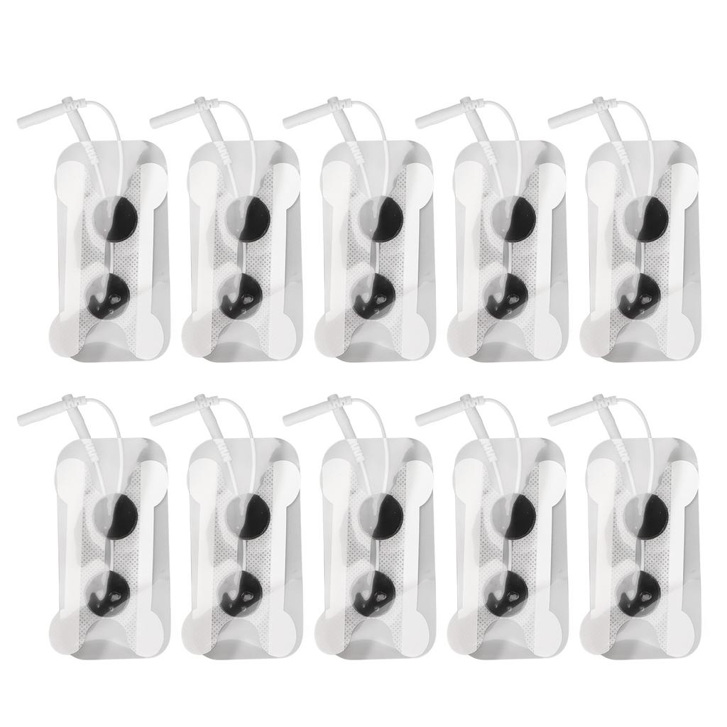 10pcs Reusable Electrode Pad Soft Self Adhesive Therapy Electrode Patch Replacement Accessory 2mm