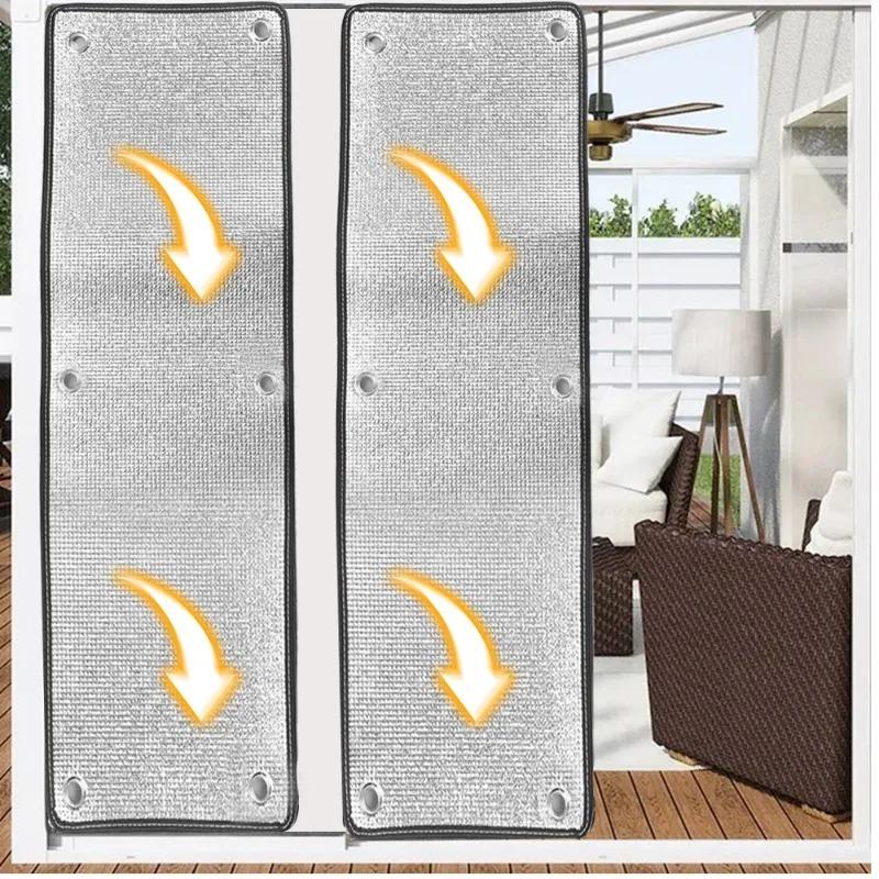 Verdickte Haushalts-Glasfenster-Sonnenschutz Anti-UV Aluminiumfolien-Abdunkelungsnetz Sonnenschutz für Wintergarten Wärmespeicherndes Rollladen