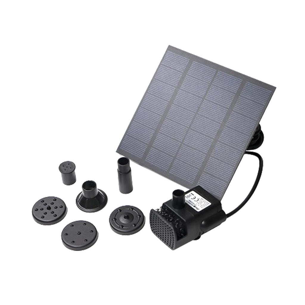 Solar Water Pump Solar Water Sprayer Multifunctional Mini Solar Pump with 6 Nozzles DIY Solar Fountain Kit for Garden Accessory