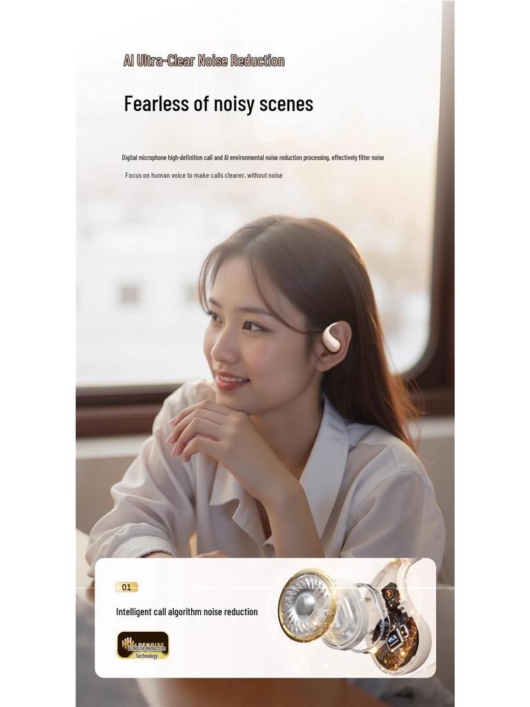 SOAIY GD31 Air Conduction Open-Ear Bluetooth Headphones 2025