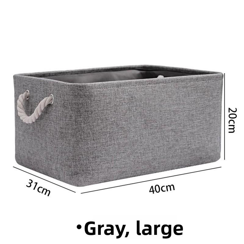 Foldable Linen Storage Basket With Large Capacity For Cosmetics And Clothes
