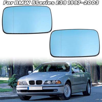 Rearview Mirror Glass Lens For BMW 5 Series E39 1997-2003 For 3 Series E46 1998-2006 Side Mirror Blue Glass Lens Car Accessories