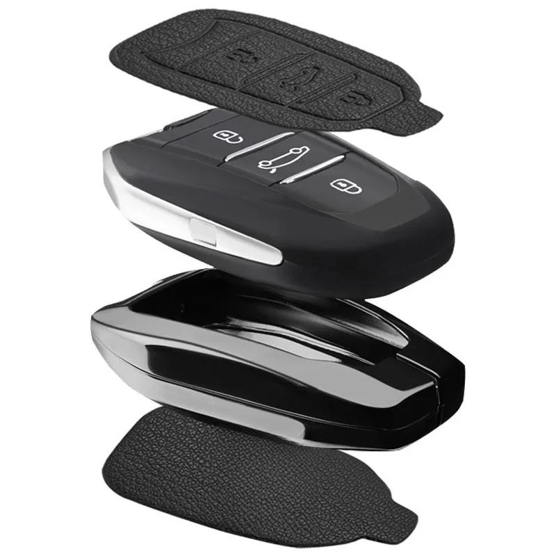 Key Case for Car Car Zinc Alloy Key Case Bag For Peugeot GTLine 207 307 407 208 308 408 508 2008 3008 4008 5008 RCZ Car Key Cha