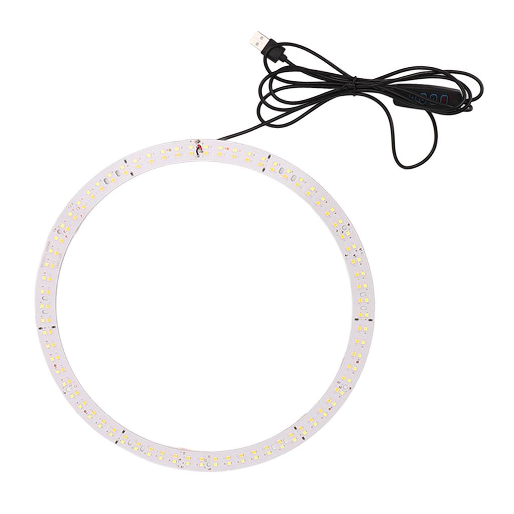 29cm Kruhové LED Světlo Knot 3200K až 5600K LED Žárovková Deska USB Nabíjení Nastavitelný Jas Softbox