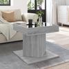 LED Coffee Table Grey Sonoma 50 x 50 x 45 cm Particleboard