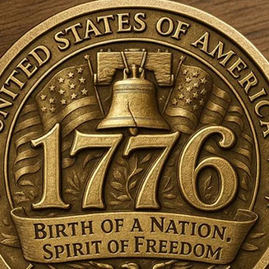 US 250th Anniversary Coin Commemorative 250 Years of Freedom Coin 1776 To 2026 Patriotic Keepsake Coin Gift for Collectors History Enthusiasts
