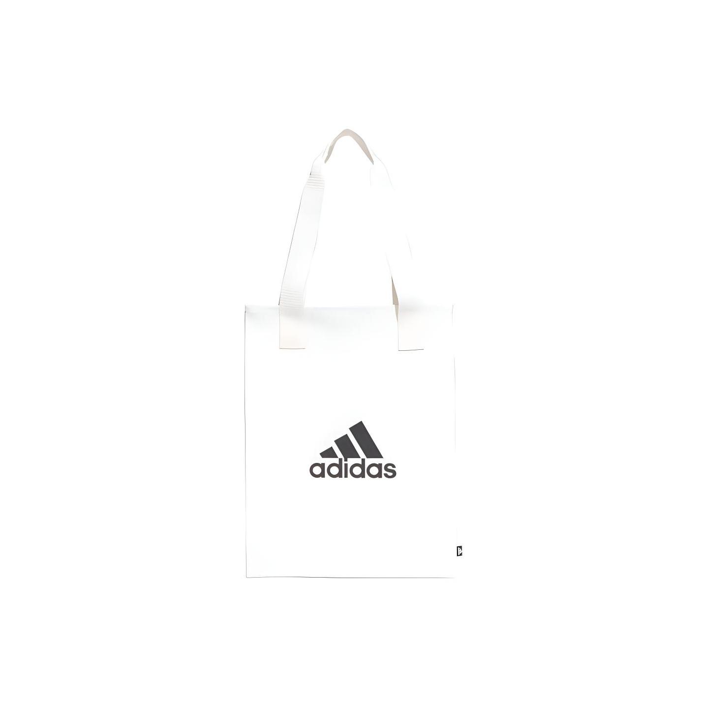

Adidas Canvas Shopper Portable Open Top Cotton Tote Bag Unisex Tote Bag White GT4784 White