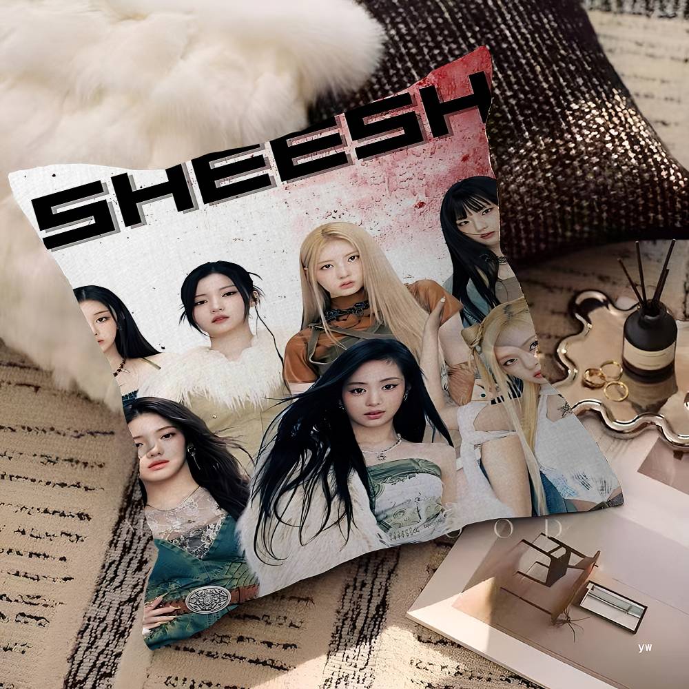 Kpop B-Babymonster Cushion Cover Pillow Cover Decor Pillowcase Printed Cushion Case For Couch