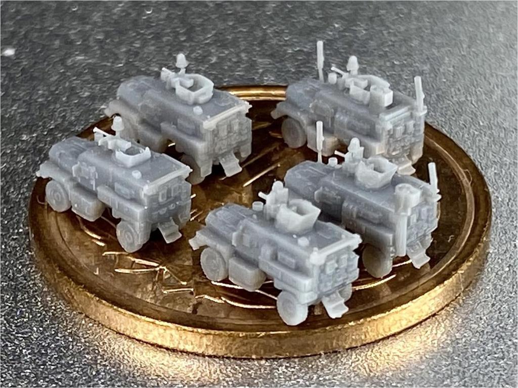 Firestarter 1/700 Scale Modern American Cougar MRAP 4x4 Set 3D Printer Kit FS-MUS8